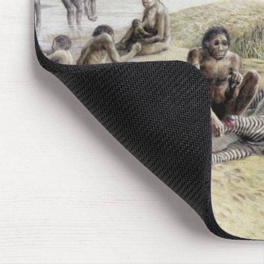 ホモ・ハビリスによって占められるキャンプの印象 マウスパッド (コーナー)