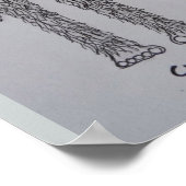 ホモ・ハビリス「スリムスクアッチ」のスケッチ ポスター (角)