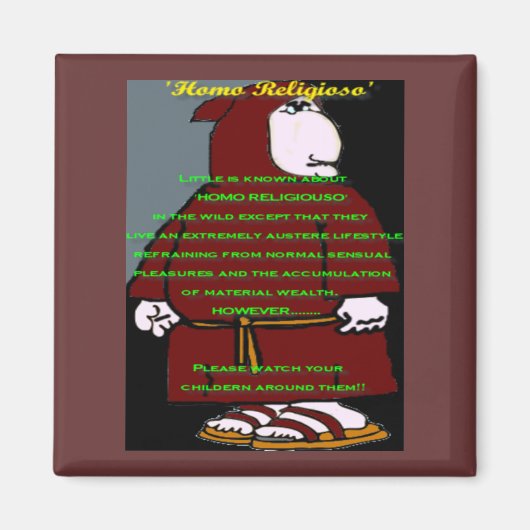 ホモ・レリジオソ勉強 マグネット (正面)