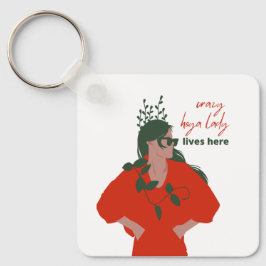 ホヤ熱狂するレディが植物おもしろい趣味で暮らす キーホルダー