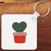 ホヤ熱狂するレディが植物おもしろい趣味で暮らす キーホルダー (裏面)