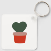 ホヤ熱狂するレディが植物おもしろい趣味で暮らす キーホルダー (裏面)