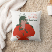 ホヤ熱狂するレディが植物おもしろい趣味で暮らす クッション (ブランケット)