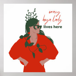 ホヤ熱狂するレディが植物おもしろい趣味で暮らす ポスター