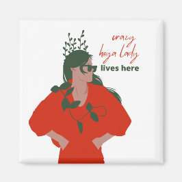 ホヤ熱狂するレディが植物おもしろい趣味で暮らす マグネット