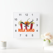 ホラアミゴ スクエア壁時計 (ホーム)