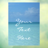 ホライズンカリブのトロピカルターコイズブルー ウィンドウサイン (シート3)