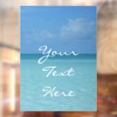 ホライズンカリブのトロピカルターコイズブルー ウィンドウサイン (シート2)