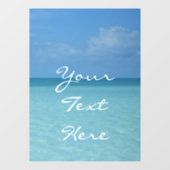 ホライズンカリブのトロピカルターコイズブルー ウィンドウサイン (シート)