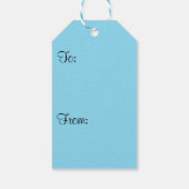 ホライズンカリブのトロピカルターコイズブルー ギフトタグ (裏面)