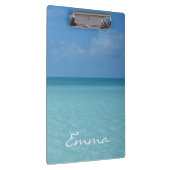 ホライズンカリブのトロピカルターコイズブルー クリップボード (右)