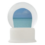 ホライズンカリブのトロピカルターコイズブルー スノーグローブ (裏面)