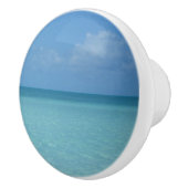 ホライズンカリブのトロピカルターコイズブルー セラミックノブ (右)