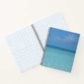 ホライズンカリブのトロピカルターコイズブルー ノートブック (内部)