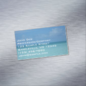 ホライズンカリブのトロピカルターコイズブルー マグネット名刺 (インサイチュ)