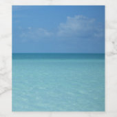 ホライズンカリブのトロピカルターコイズブルー ワインラベル (シングルラベル)