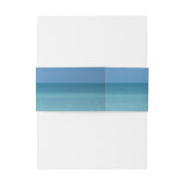 ホライズンカリブのトロピカルターコイズブルー 招待状ベリーバンド (裏面例)