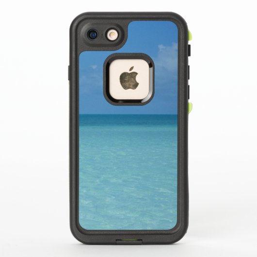 ホライズンカリブのトロピカルターコイズブルー LifeProof iPhoneケース (裏面)