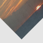 ホライズンサンセットカラフルシースケープ写真 薄葉紙 (詳細)