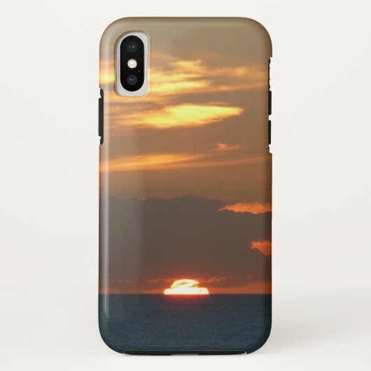 ホライズンサンセットカラフルシースケープ写真 Case-Mate iPhoneケース (裏面)