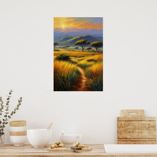 ホライズンズエンブレイス無限美しい ポスター (キッチン)