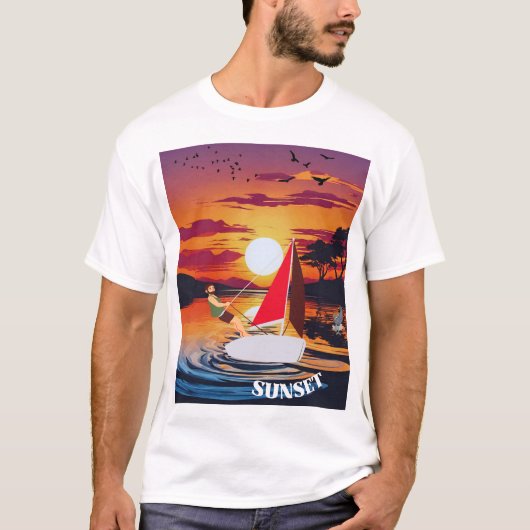 ホライズン調和アットサンセット Tシャツ (正面)