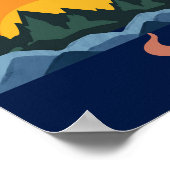 ホライゾンへの経路写真レッジ ポスター (角)