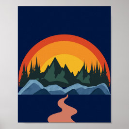 ホライゾンへの経路写真レッジ ポスター