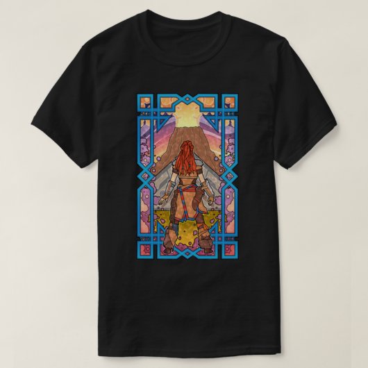 ホライゾンゼロドーンTシャツHZDガラス – アロの伝説 Tシャツ (デザイン正面)