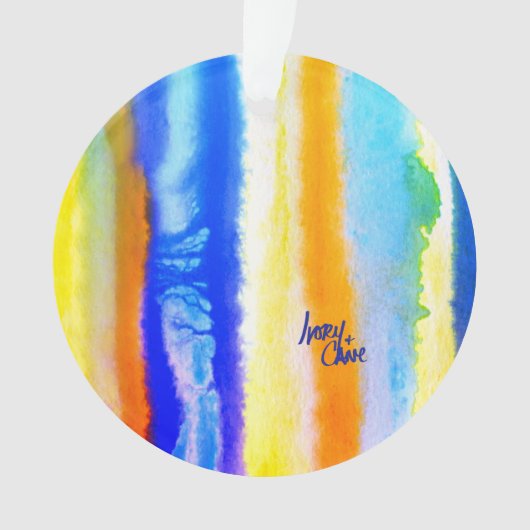 ホライゾンブルーとオレンジの間のSPWW オーナメント (正面)