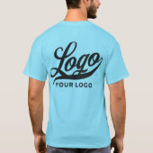 ホライゾンブルーカンパニーロゴスワッグビジネスマン女性 Tシャツ (裏面)