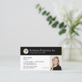 ホライゾン実在ロゴ写真名刺 名刺 (スタンド正面)