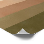 ホライ自然ンストライプ – ミニマリストウォールアート ポスター (角)