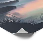 ホライ静かン – 霧の出る山の湖 ポスター (角)