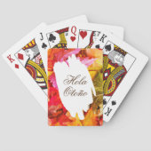 ホラオトニョ紅葉秋季節的トレンディーシック トランプ (裏面)