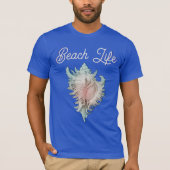 ホラガイ "Beach Life"  Tシャツ (正面)