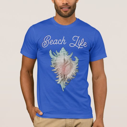 ホラガイ "Beach Life"  Tシャツ (正面)