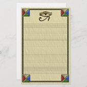 ホラスの目が並んだ 便箋 (正面/裏面)