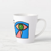 「ホラス保護の眼」 カフェラテマグ (右)