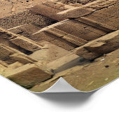 ホラス神殿の最初のパイロンの眺め ポスター (角)