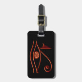 ホラス荷物タグの燃えるような目 ラゲッジタグ (正面縦)
