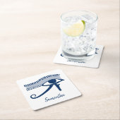 ホラス・タリスマンパーソナライズされたの眼 スクエアペーパーコースター (インサイチュ)