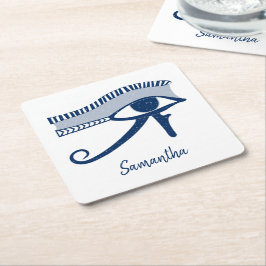 ホラス・タリスマンパーソナライズされたの眼 スクエアペーパーコースター