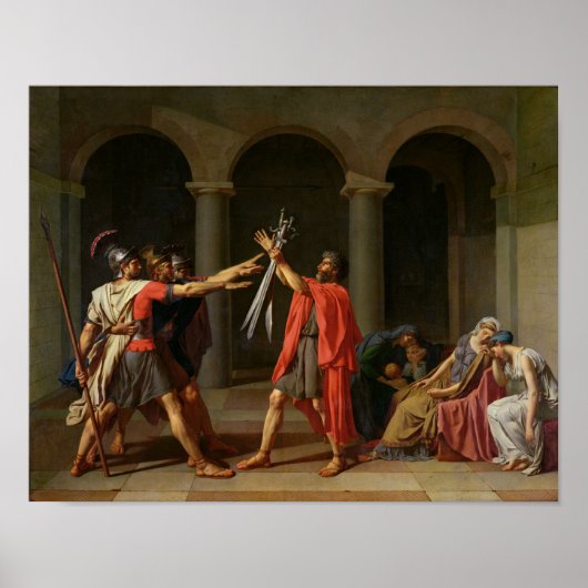 ホラティの誓い, 1784 ポスター (正面)