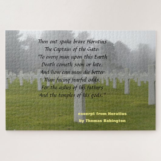 ホラティウスからの抜粋 ジグソーパズル (横)