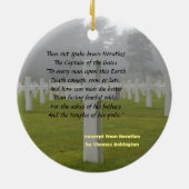 ホラティウスからの抜粋 セラミックオーナメント (裏面)
