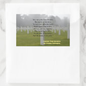 ホラティウスからの抜粋 長方形シール (バッグ)