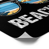 ホラビーチサマー男性へタンクおもしろいバケーションG ポスター (角)