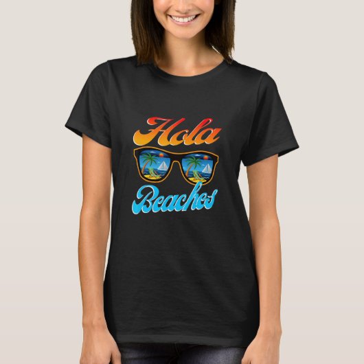 ホラビーチサングラスビーチサマー Tシャツ (正面)