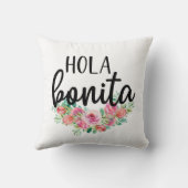 ホラボニータスペインのバラタイポグラフィシックモダン クッション (裏面)